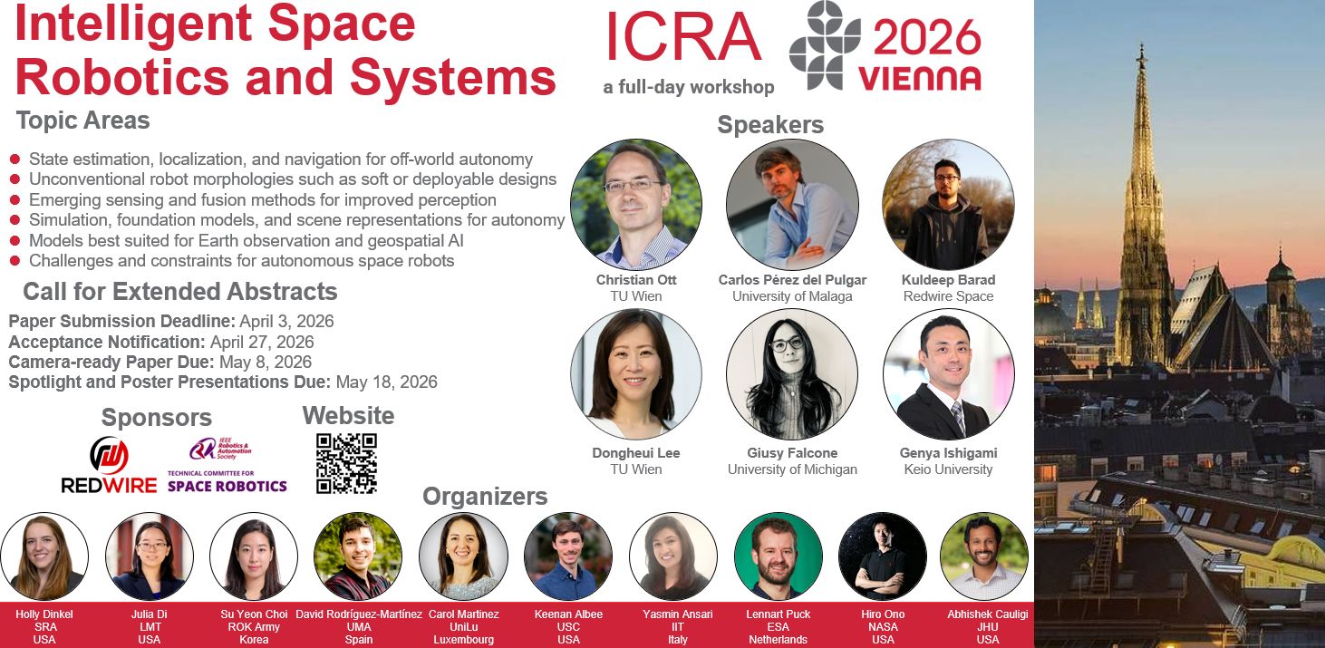Workshop on Intelligent Space Robotics and Systems at ICRA 2026